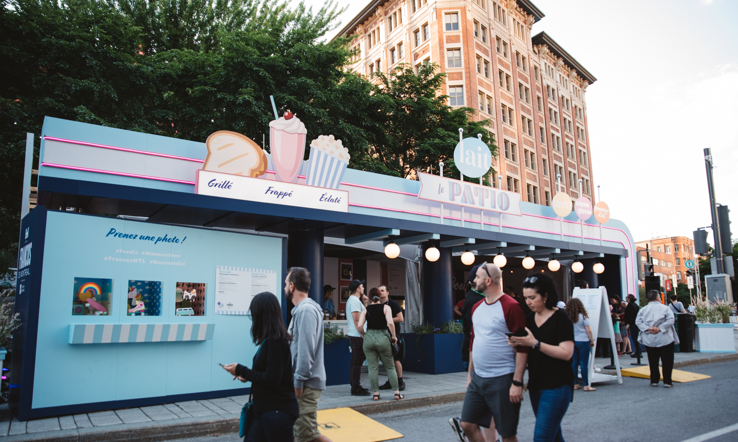 L'espace Patio le Lait: le meilleur endroit où chiller et manger durant les Francos (PHOTOS)