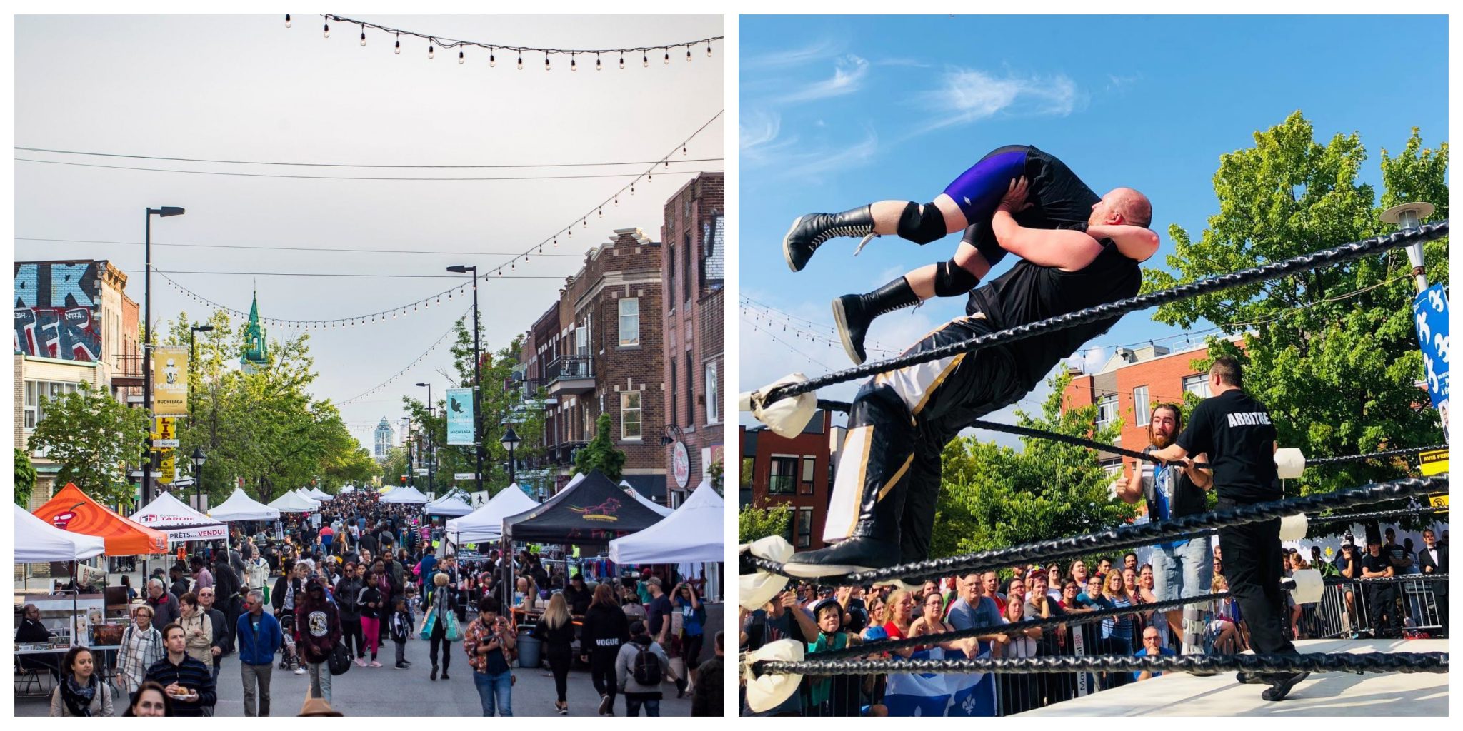 Hochelaga organise une vente-trottoir et un Gala de lutte extérieur pour la rentrée