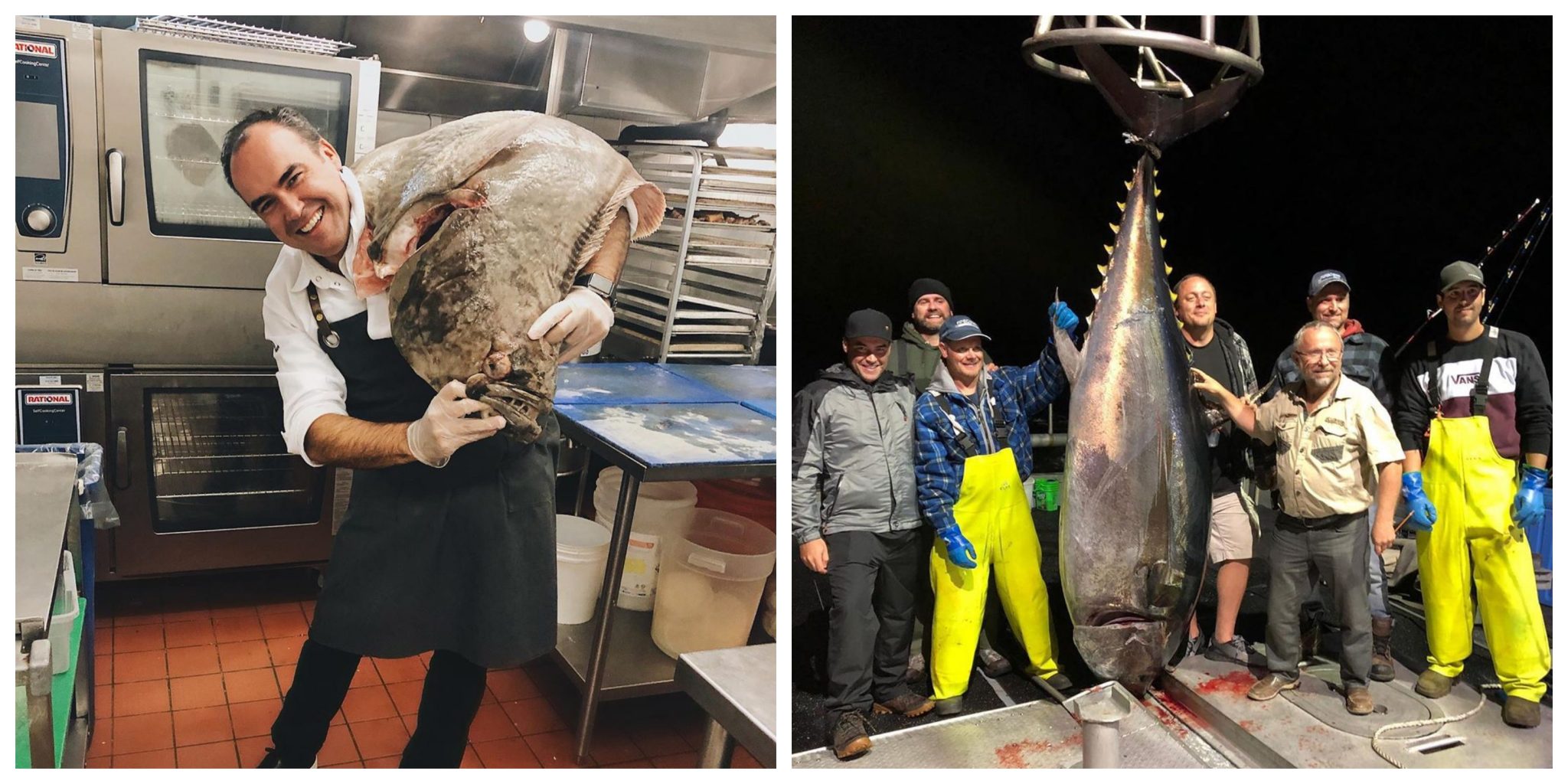 Ce chef a pêché un thon rouge de l'Atlantique de 600 lb et le sert dans son restaurant de Montréal