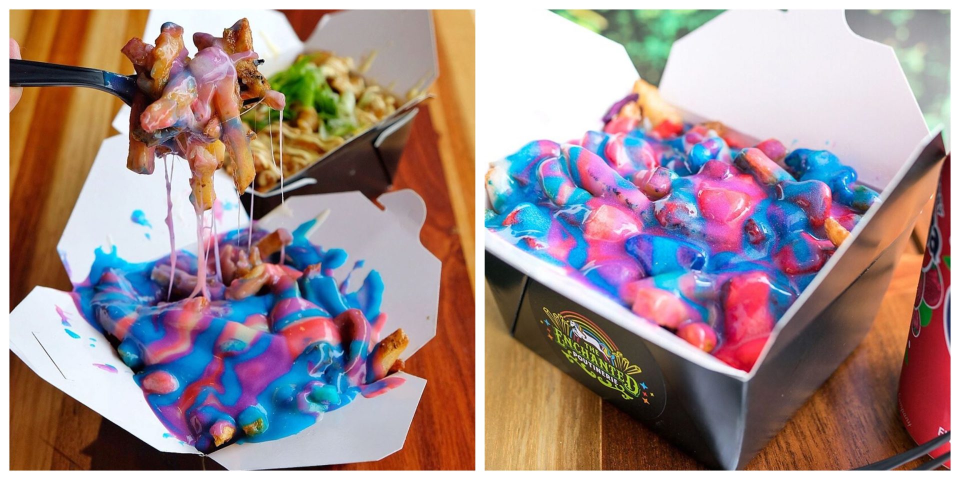 Cette poutine multicolore ou quand la mode des licornes va trop loin