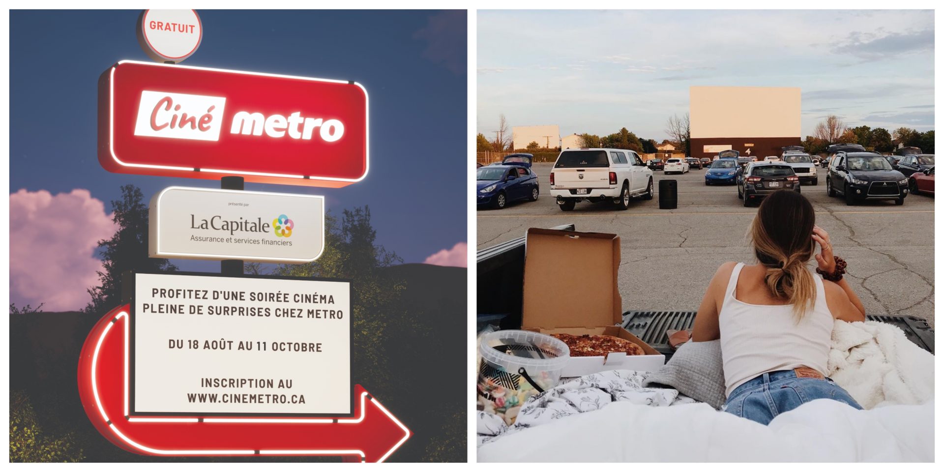 Ce ciné-parc éphémère se déplacera dans plusieurs épiceries Metro du Québec