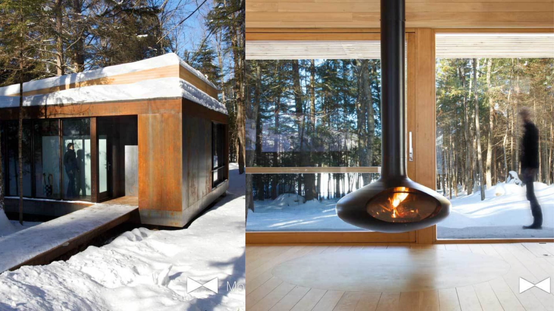 Ce chalet dans les Laurentides vous permet d&rsquo;y vivre une expérience thermique complète lors de sa location! [PHOTOS]