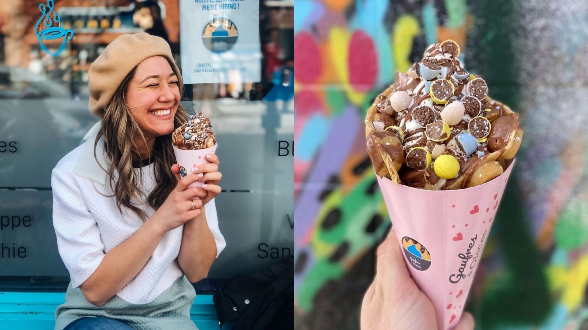 Cette chaîne de bars à desserts de Montréal et Laval propose un cornet hyper cochon aux Mini Eggs!