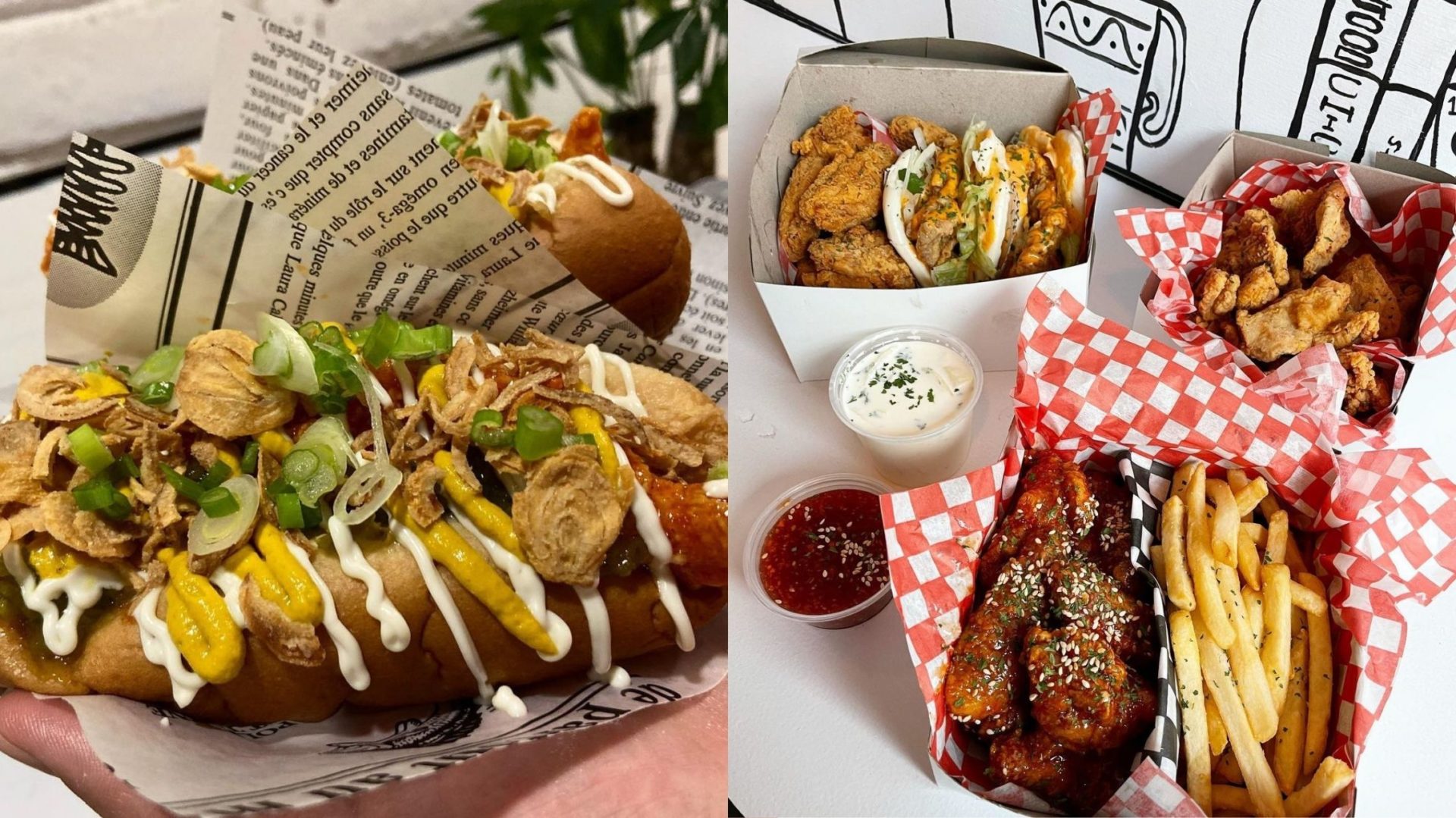 Ce restaurant du Vieux-Montréal sert toutes sortes de plats de poulet frit coréen à faire saliver!