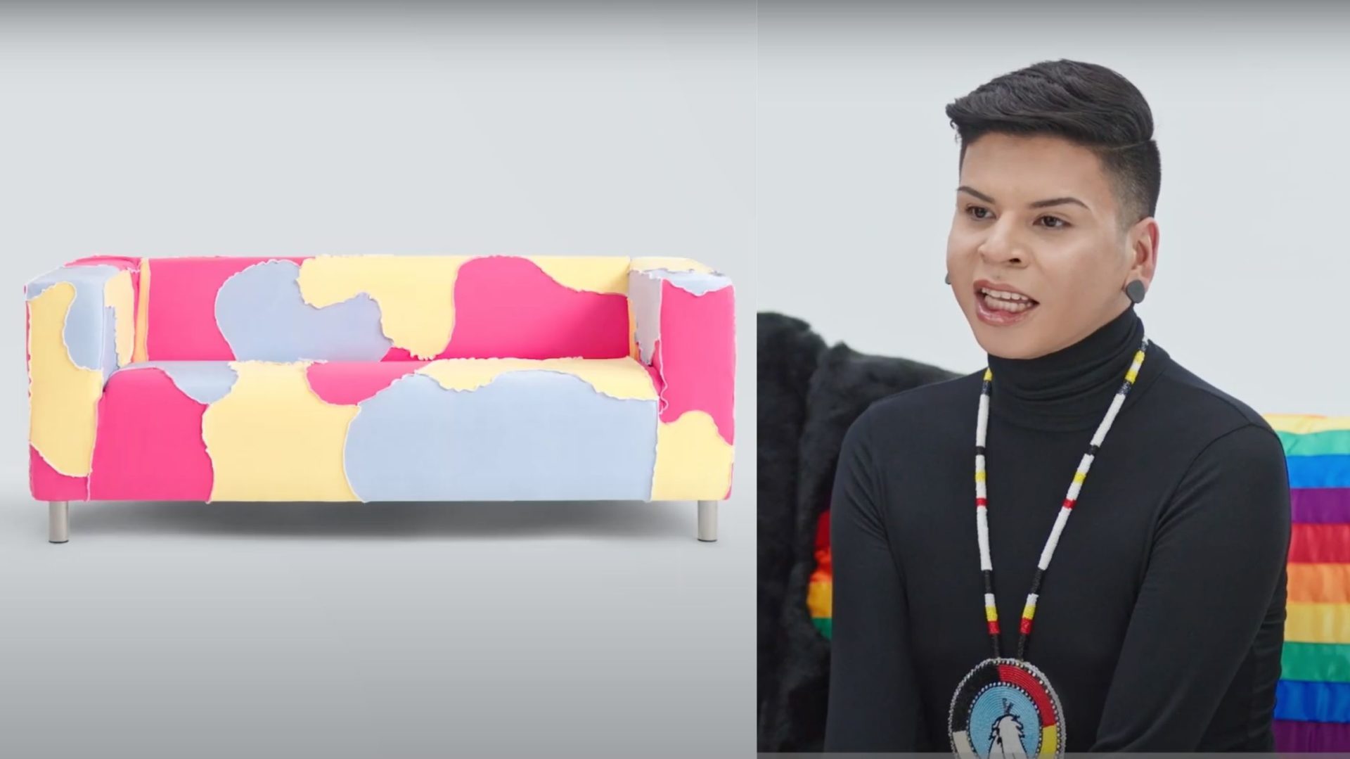 IKEA lance 10 divans créés par des individus et artistes 2SLGBTQ+, inspirés des différents drapeaux de la Fierté! [PHOTOS + VIDÉO]