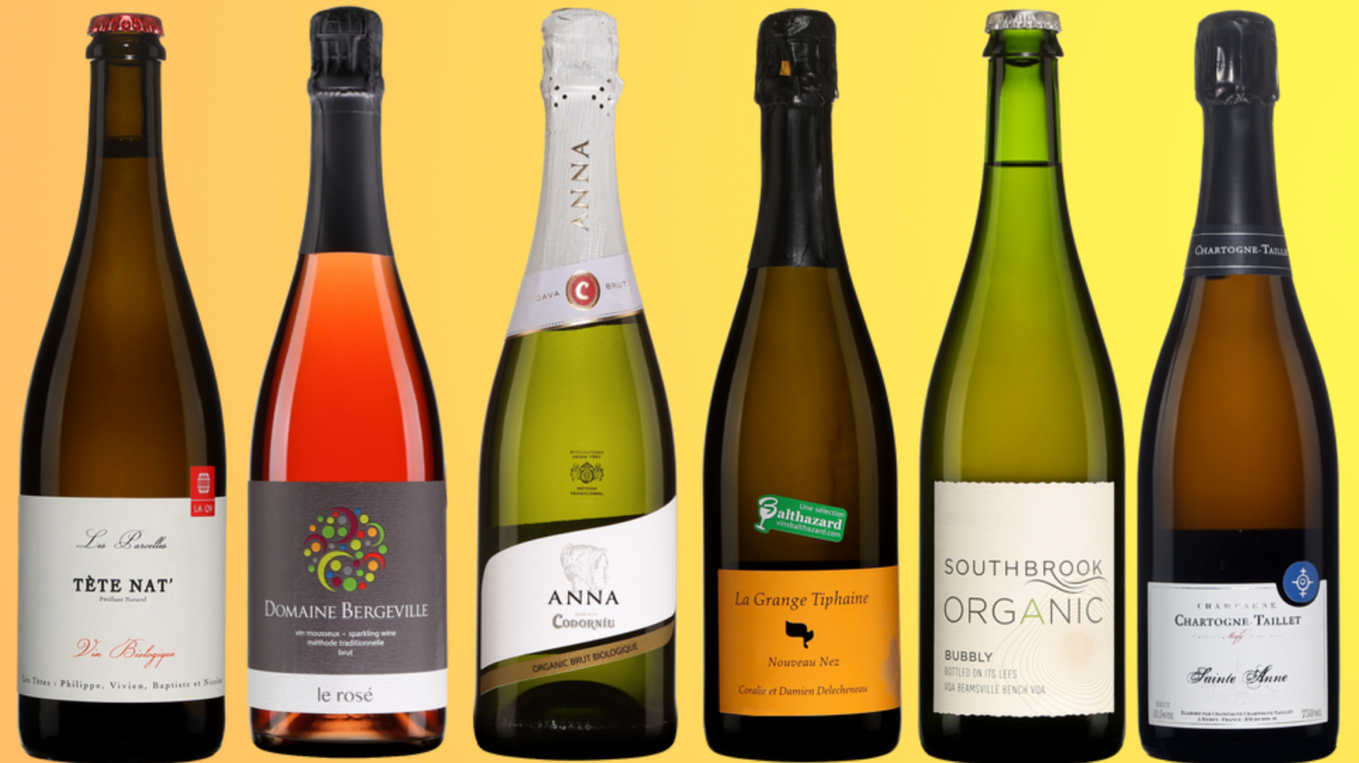 Voici 6 bouteilles de bulles bios pour vos dernières célébrations estivales!
