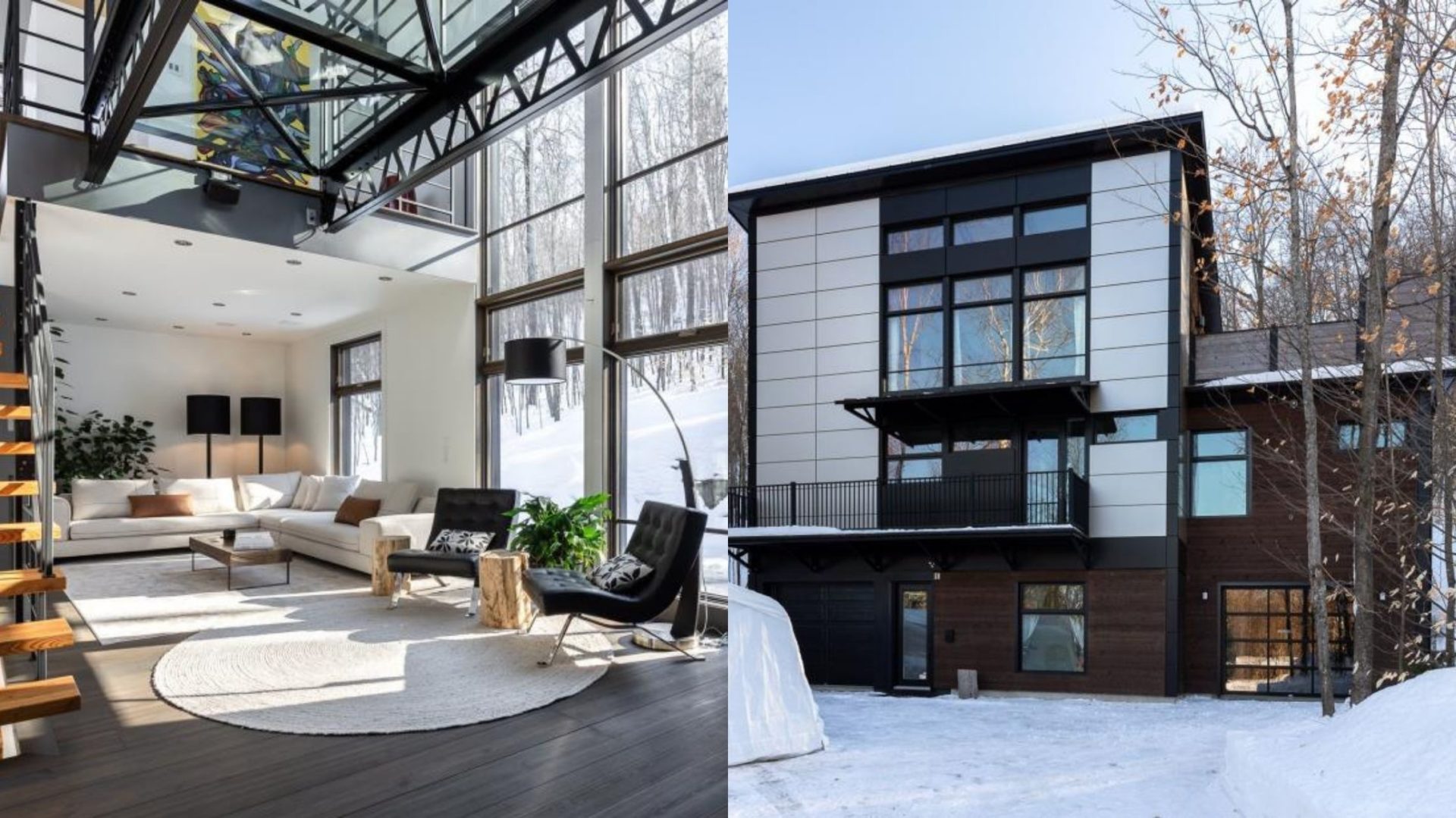 Cette maison au design de fou dans les Laurentides est à vendre pour 1M$! [PHOTOS]