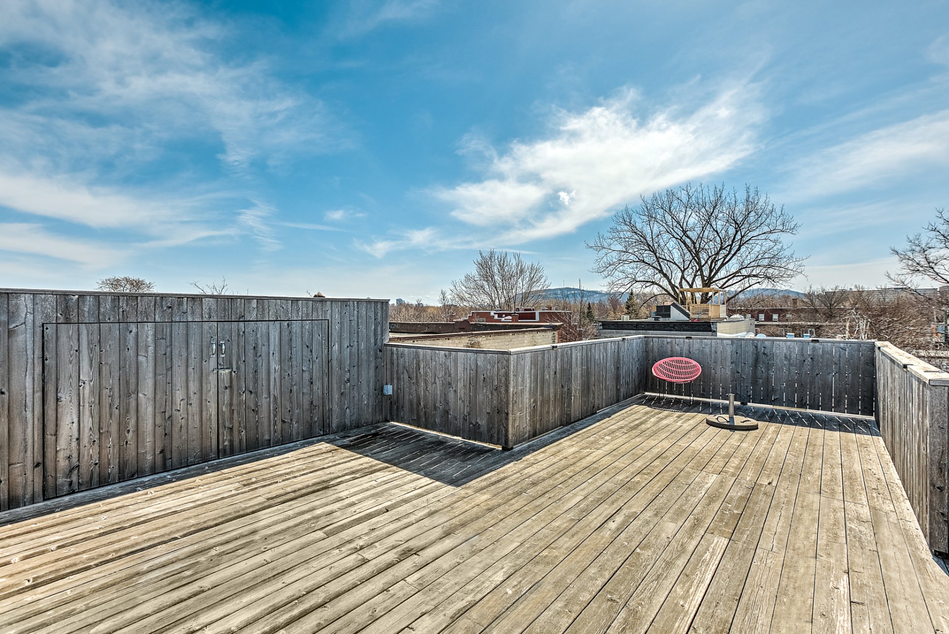 Terrasse privée sur le toit
