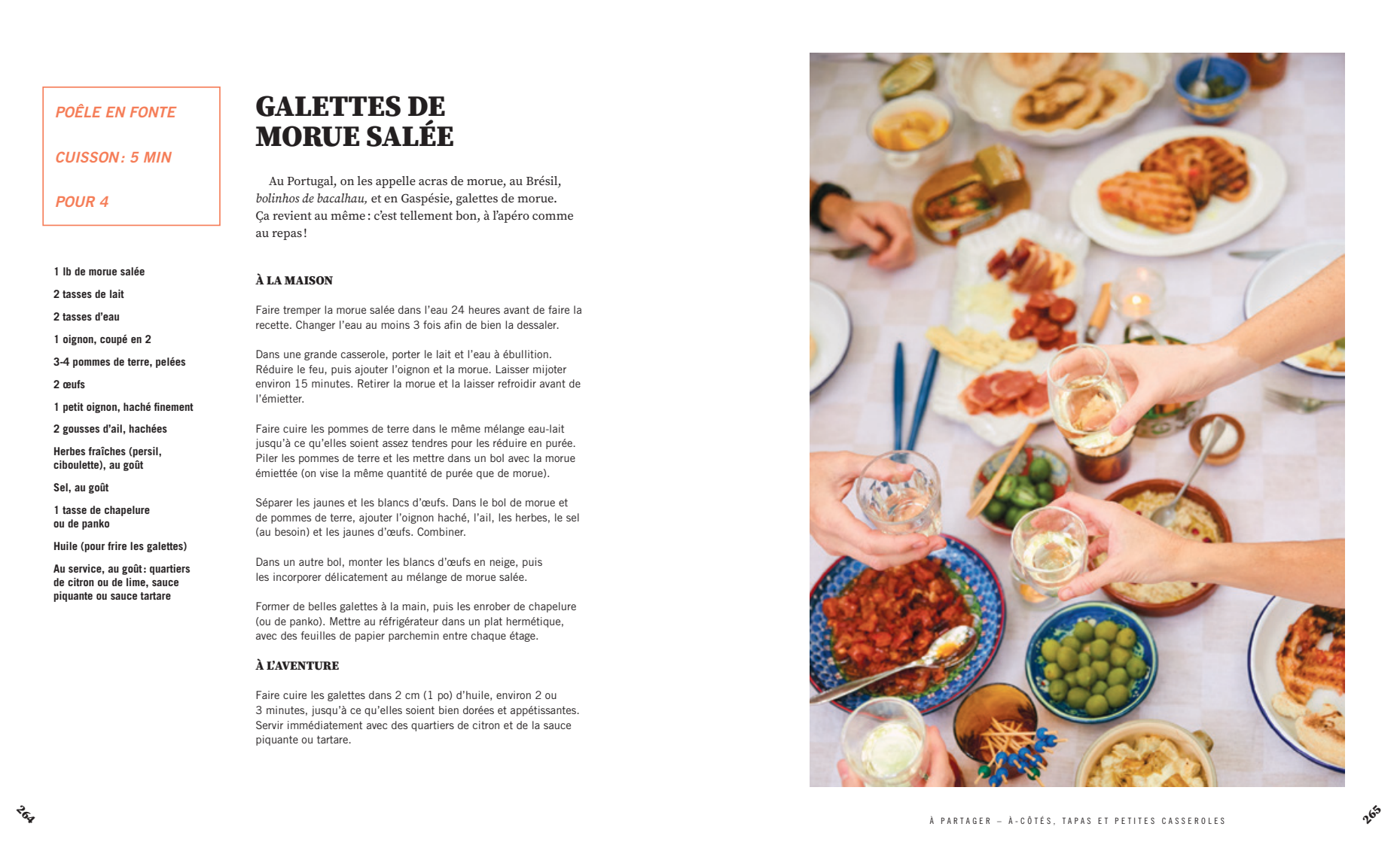 Galettes de morue salée