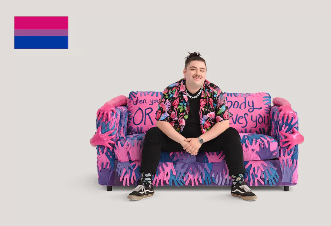 Brian Lanigan - DRAPEAU BISEXUEL