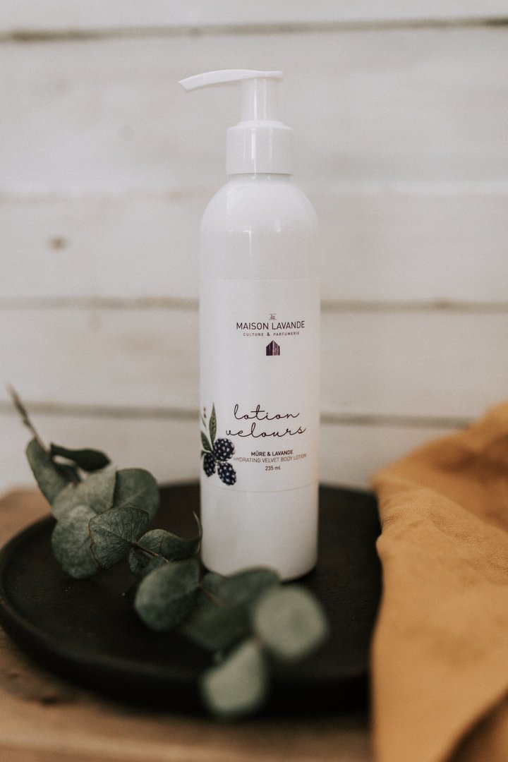 Lotion Velours Mûre et Lavande de la Maison Lavande