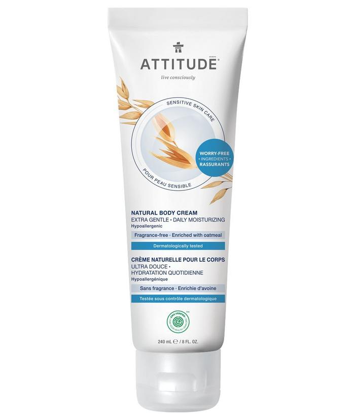 Crème naturelle pour peaux sensibles d’Attitude