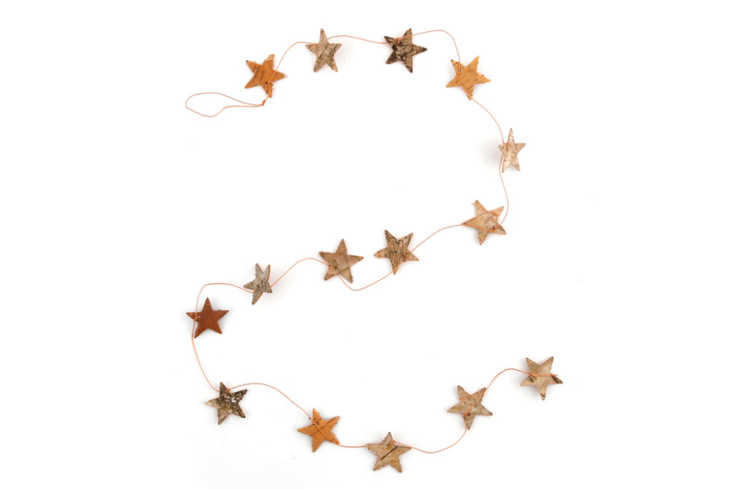 Guirlande naturelle d'étoiles