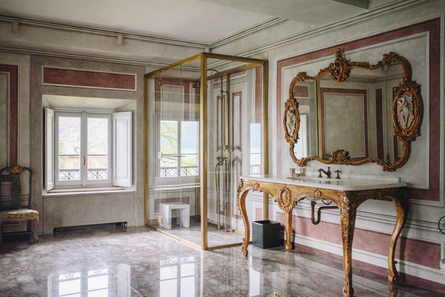 Salle de bains en marbre