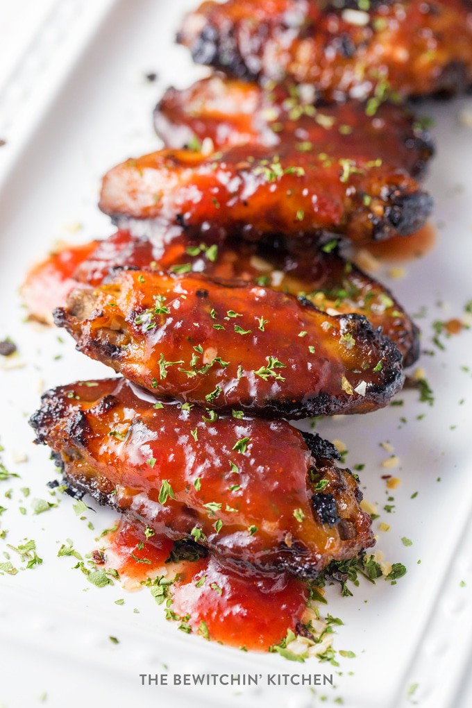 Ailes de poulet épicées à la sauce aux canneberges