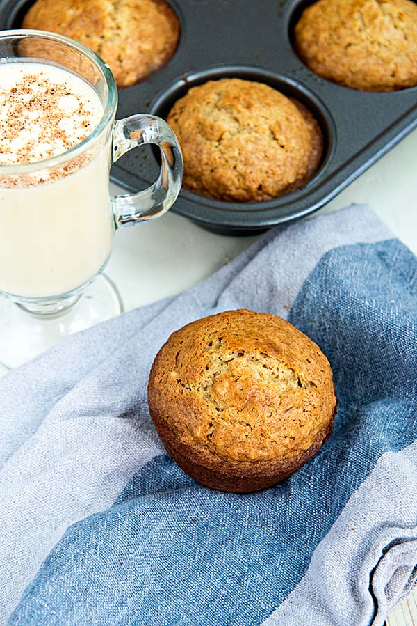 Muffin à l'avoine et au lait de poule