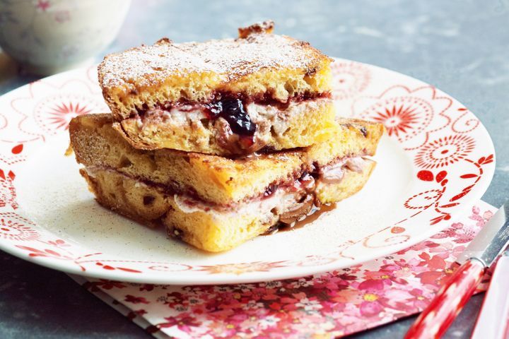 Pain doré au Panettone et à la ricotta