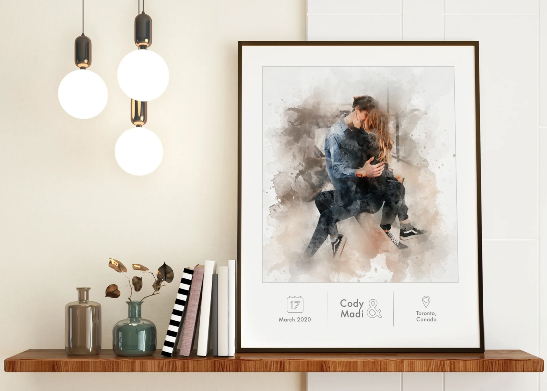 Portrait de couple personnalisé