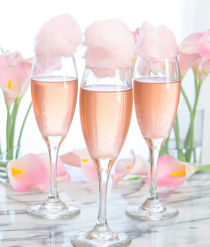 Champagne à la barbe à papa