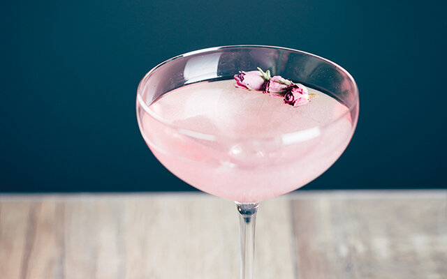 Martini au miel rose