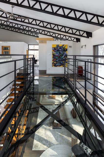 Passerelle en verre