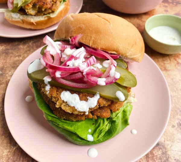 Burger de lentilles rouges