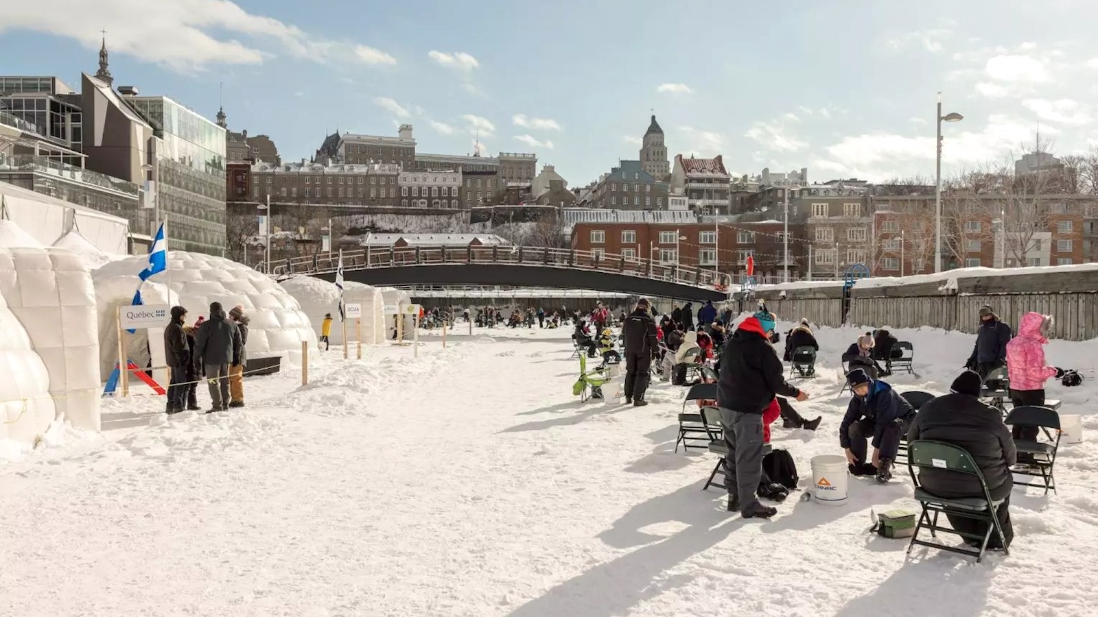 Pêche blanche à Québec