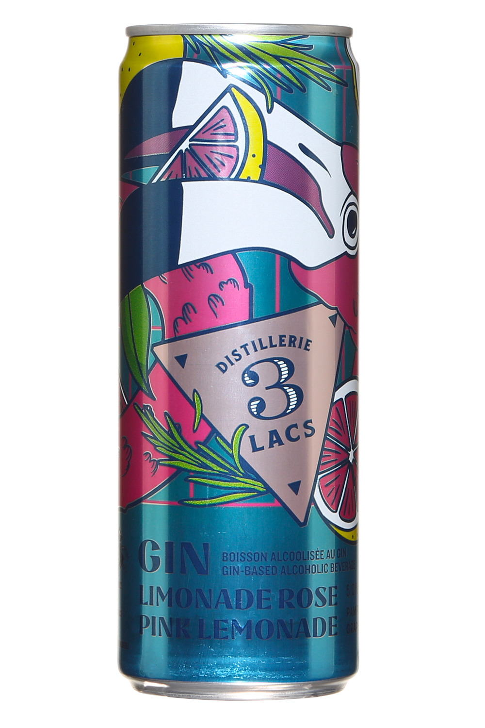 3 Lacs Gin Limonade Rose Pamplemousse Romarin